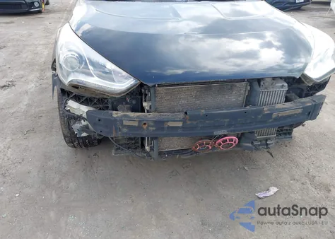 2013 Hyundai Veloster Turbo W/Blue from USA, damaged, VIN KMHTC6AE5DU110652